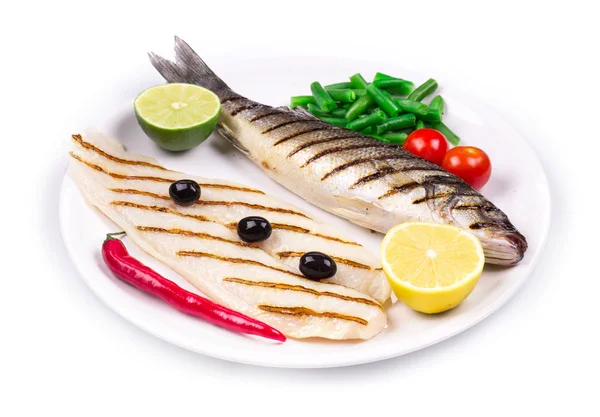 Gegrillter Fisch — Stockfoto