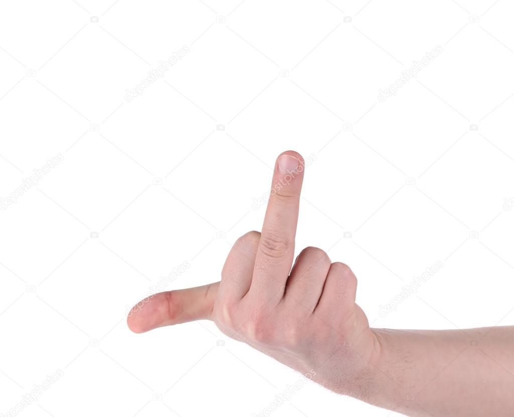 Middle finger Sign 