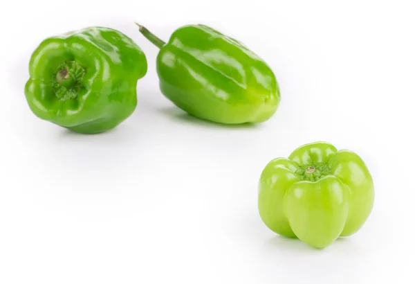 Zoete groene paprika 's. — Stockfoto