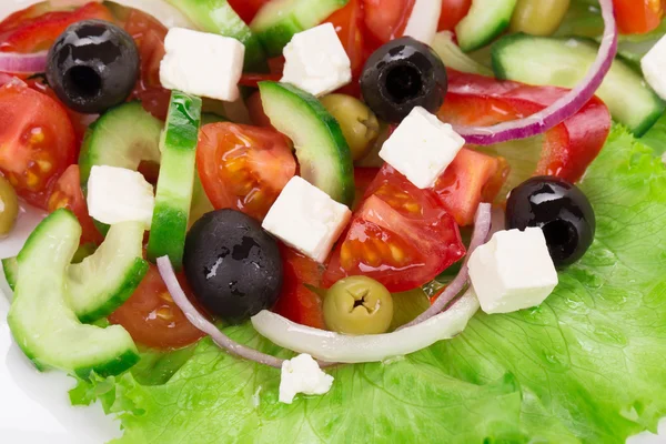 Griechischer Salat. — Stockfoto