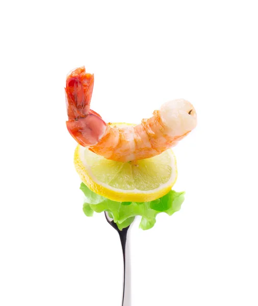Grilled shrimp on a stick — Stock Photo, Image