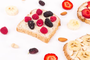 Lezzetli berry sandviç