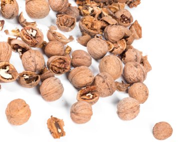 yığın kırık ceviz. 