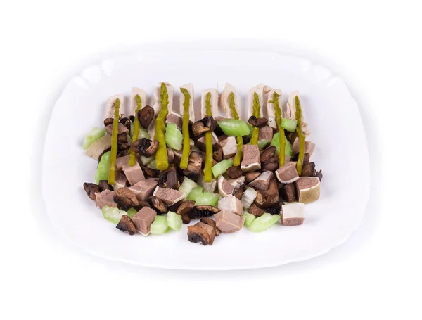 Ensalada con lengua de res — Foto de Stock