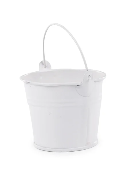 White bucket — Stock Photo, Image