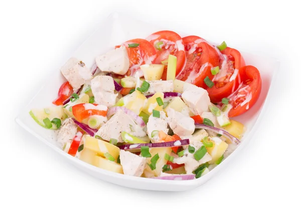 Warmer Fleischsalat — Stockfoto