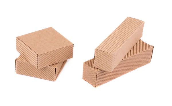 Closed cardboard boxes. — Stock Photo, Image