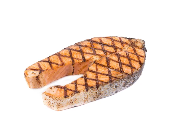 Grilled salmon steak — Stock Photo, Image