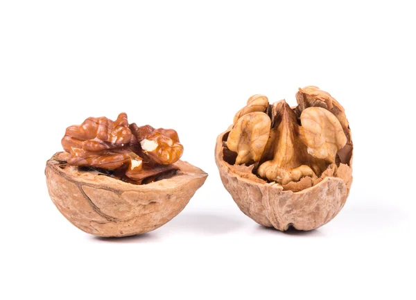 Cracked walnuts — Stock Photo, Image