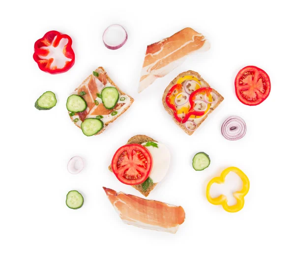 Delicious sandwiches — Stock Photo, Image