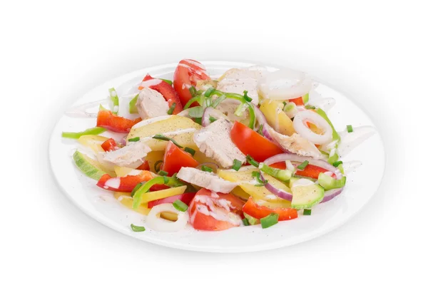 Warmer Fleischsalat — Stockfoto