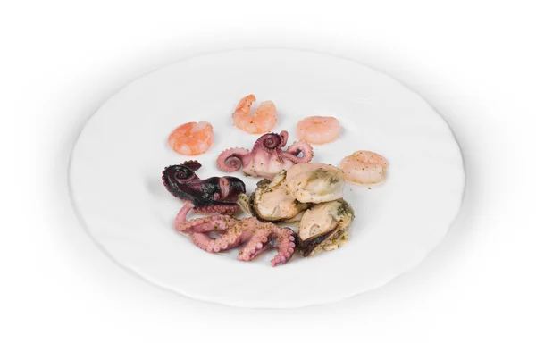 Mixed seafood plate. — Stock Photo, Image