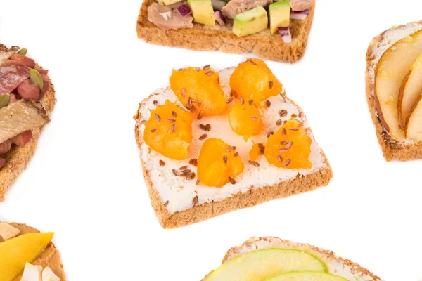 Close up of delicious sandwiches — Stock Photo, Image