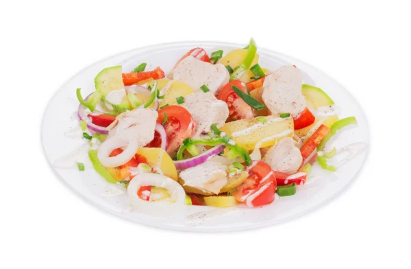 Warme vlees salade — Stockfoto