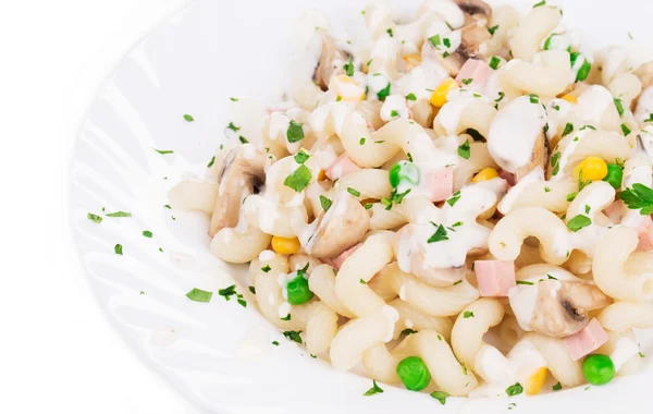 Pasta cavatappi med grönsaker — Stockfoto