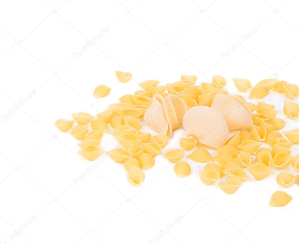 Uncooked pasta lumaconi