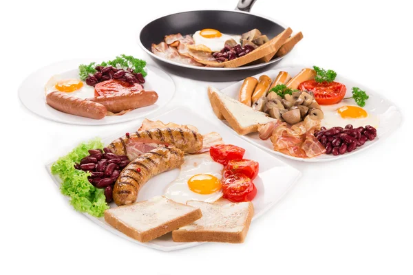 Colazione inglese completa tradizionale — Foto Stock