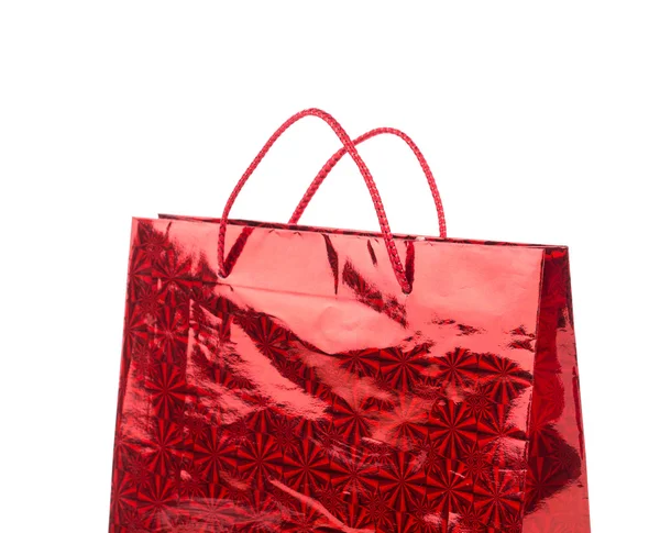 Red gift paper bag — Stock Photo, Image