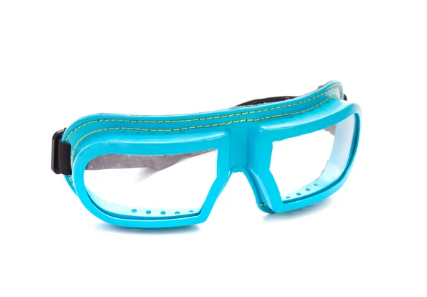 Okulary ochronne niebieskie. — Zdjęcie stockowe