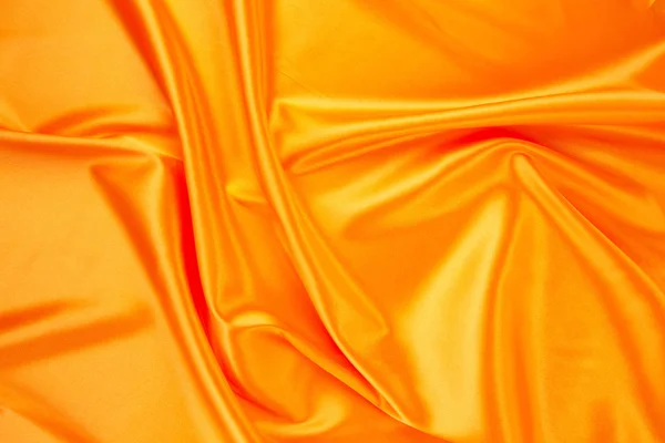 Oranžová hedvábná textura — Stock fotografie