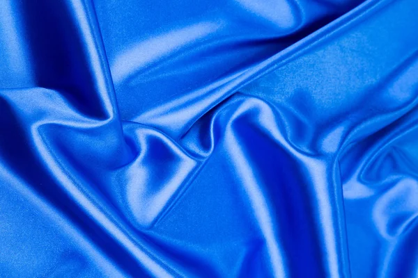 Sininen silkki rakenne — kuvapankkivalokuva