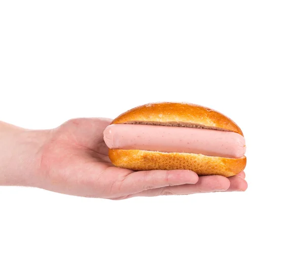 Hot dog dans la main. — Photo
