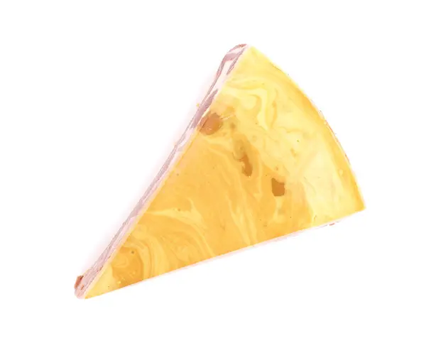 Pedazo de pastel de queso de vainilla —  Fotos de Stock