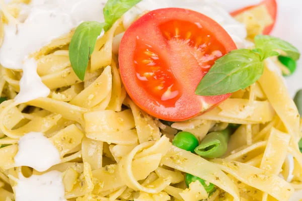 Pasta fasulye ile — Stok fotoğraf