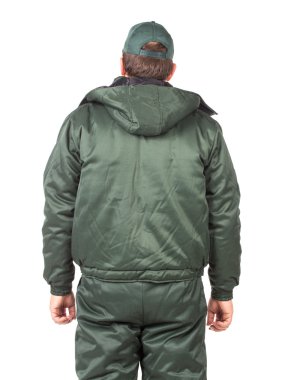 işçi kış iş giysisi.