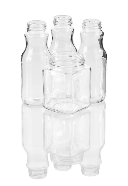 Три пустых бутылки . — стоковое фото