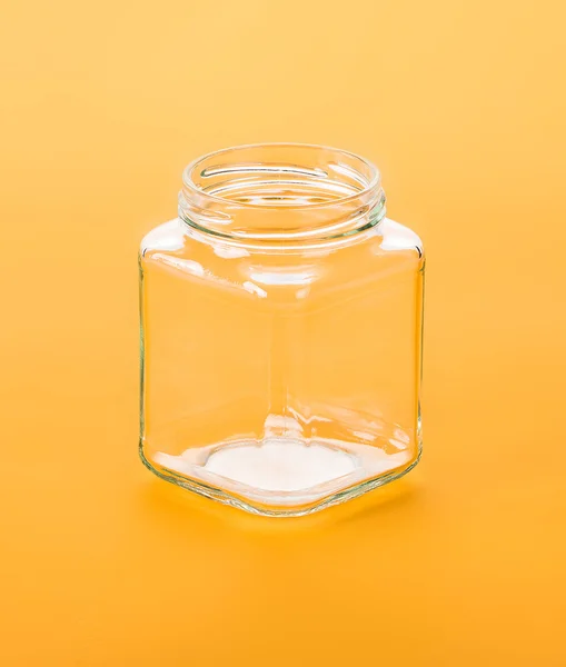 Empty glass jar — Stock Photo, Image