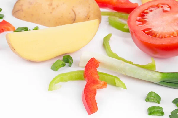 新鮮なスライスした野菜 — ストック写真