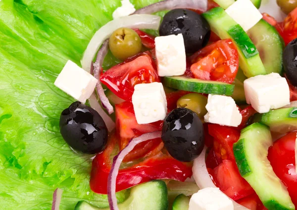 Smaklig grekisk sallad. — Stockfoto