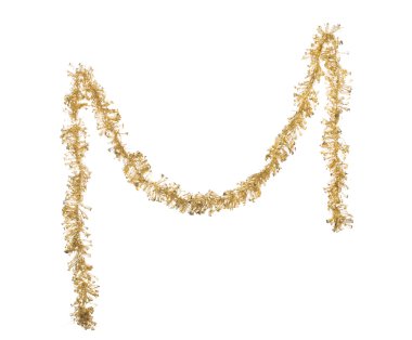 Altın Christmas tinsel.