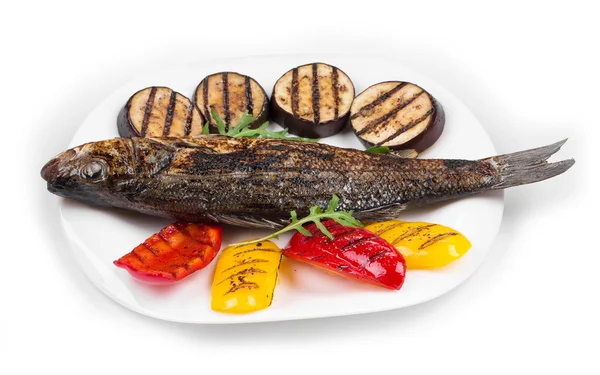 Grilled seabass — Stock Photo, Image