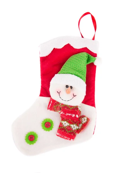 Calcetín decorativo de Navidad — Foto de Stock