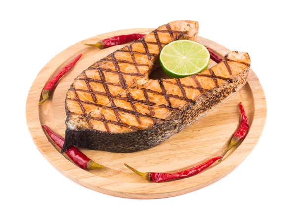 Salmon steak — Stock Photo, Image