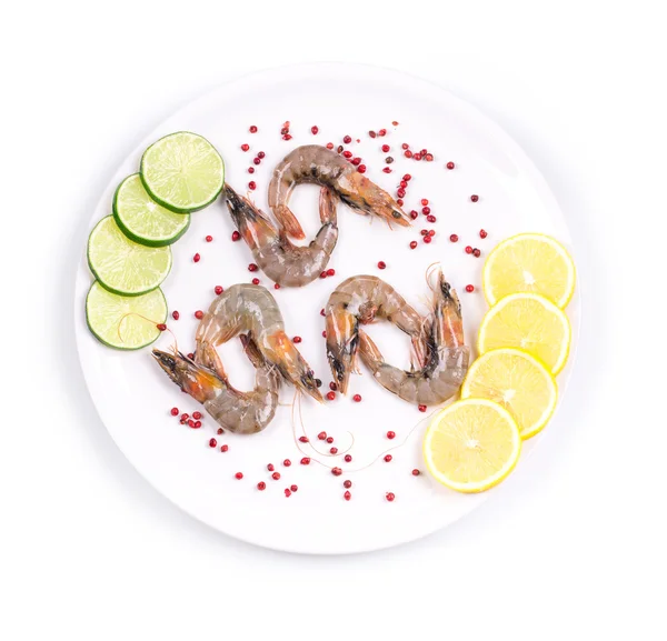 Raw tiger shrimps — Stock Photo, Image