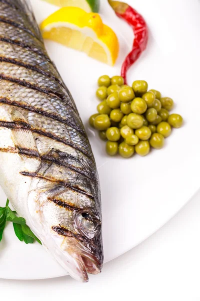 Grilled seabass — Stock Photo, Image