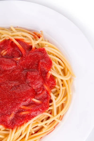 Pasta med tomatsås — Stockfoto