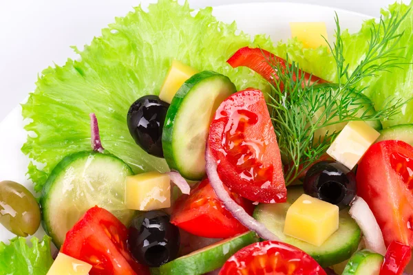 Köstlicher griechischer Salat. — Stockfoto