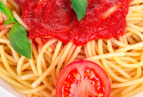 Паста с томатным соусом — стоковое фото
