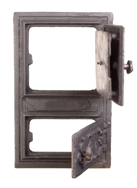 Porta de ferro fundido para fornos — Fotografia de Stock