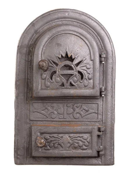 Cast iron door for furnaces — Stock Photo, Image