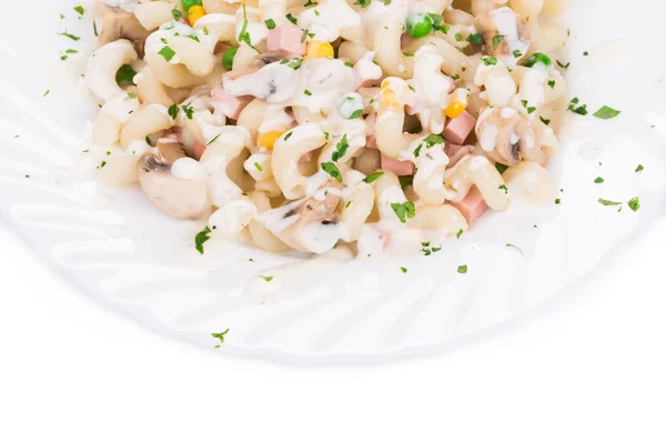 Pasta cavatappi med grönsaker — Stockfoto