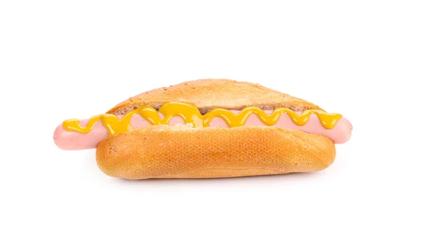 Hot-dog à la moutarde — Photo