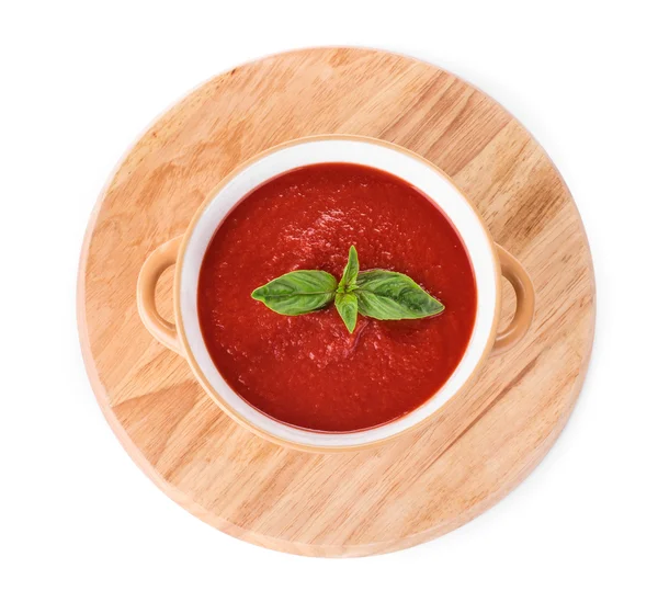 Frische Tomatensuppe — Stockfoto