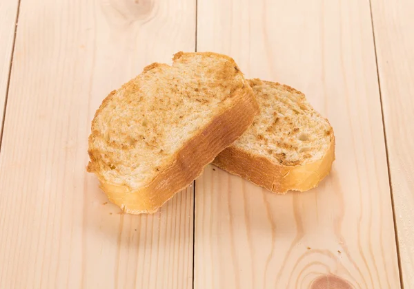 Wit brood toast — Stockfoto