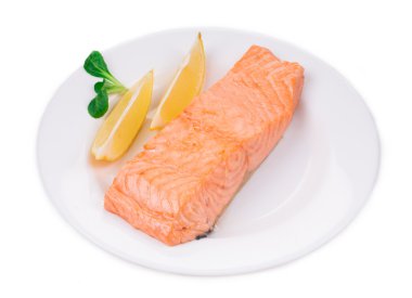 Sebzeli ızgara somon bifteği 