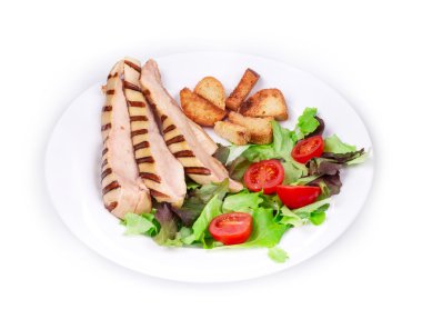 lezzetli Sezar salatası. 